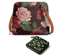 DailyObjects Trapeze Sling Crossbody Bag for Women and Latest Stylish Zip Wallet Purses for Women's, Girls | Durable Vegan Leather | Ladies Mobile Sling Bag | Zipper Closure | Made in India (Combo