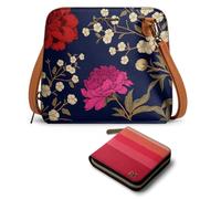 DailyObjects Trapeze Sling Crossbody Bag for Women and Latest Stylish Zip Wallet Purses for Women's, Girls | Durable Vegan Leather | Ladies Mobile Sling Bag | Zipper Closure | Made in India (Combo