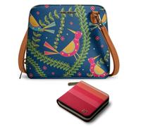 DailyObjects Trapeze Sling Crossbody Bag for Women and Latest Stylish Zip Wallet Purses for Women's, Girls | Durable Vegan Leather | Ladies Mobile Sling Bag | Zipper Closure | Made in India (Combo