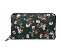 DailyObjects Vegan Leather Women's Classic Wallet, Lush Midnight Multi-Colour, M, Casual