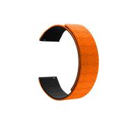 DailyObjects Velour Watch Strap Compatible with Samsung/OnePlus/Fitbit Smartwatches (22mm) -Watch Not Included, Orange, 22mm, Casual