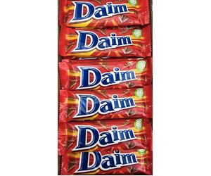 DAIM BARS. FULL BOX OF 36x28g. BEST BEFORE 10/07/2026