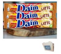 Daim Caramel Latte Chocolate Bars - Creamy Milk Chocolate with Crunchy Caramel Centre 56g - Pack of 3