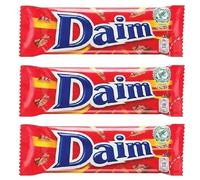 Daim Chocolate Bar 28g - 3 Pack Bundle | Indulge with Irresistible Crunchy Caramel & Milk Chocolate - Perfect Snack & Gift for Easter & All Ocassions - Swedish Treat, Gluten-Free & Rich Almond