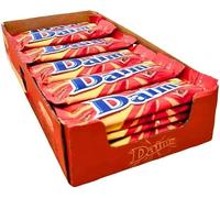 Daim Chocolate Bar 28g Pack Of 12 Boxed Packed Famous Swedish Chocolate Bar Ideal Present for Christmas, Birthday | Swedish Daim Bar with Roasted Almond Chocolate