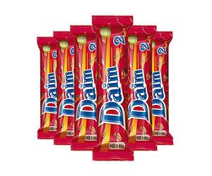 Daim Chocolate bar (6 x 56 g) - Crunchy Almond Caramel Coated with The Finest Milk Chocolate - Uniquely Delicious Swedish Sweets
