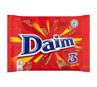 Daim Chocolate Bar Multipack, Crunchy Almond Caramel Covered in Milk Chocolate, 3 x 28 g (Pack of 1)