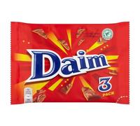 Daim Chocolate Bar Multipack, Milk Chocolate with Crunchy Almond Caramel, 24 x 3 x 28g