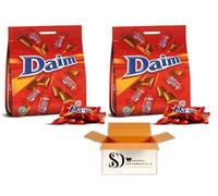 Daim Mini Chocolate Bites 200g x 2 Pack - Crunchy Almond Caramel Milk Chocolate Minis Sharing Bags | Treat Gift Hamper for Christmas, Birthday, Easter Celebrations (400g Total)