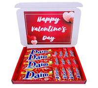 DaimChocolate Bars Gift Set Happy Valentines Milk Chocolate Minis Valentines Gift 4 Bars and 12 minis