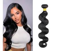 DaiMer Body Wave Bundles 14 inch Body Wave 1 Bundles Human Hair 100% Unprocessed Brazilian Virgin Hair Bundles Human Hair Weft Weave Human Hair Extension Natural Color
