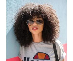 DaiMer Brazilian Afro Kinky Curly Single Bundle 4B 4C Mongolian Virgin Hair Afro Kinky Bundle Human Hair Weave Double Weft for Black Women Natural Color 8 inch