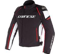 Dainese 1654605N3214 Racing 3 D-Dry Motorcycle Jacket 56 Black/White/Fluo-Red (UK 46)