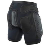 DAINESE, ACTION EVO MEN'S SKI SHORTS WITH PROTECTIONS, BLACK/WHITE, L