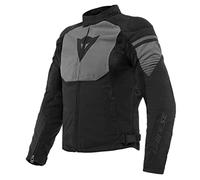 Dainese - Air Fast Tex Jacket, Summer Motorcycle Jacket, Quickdry Fabric, Soft Protections On Shoulders And Elbows, Men's Motorcycle Jacket, Black/Grey/Grey, 60