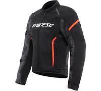 Dainese Air Frame 3 Summer Motorcycle Textile Jacket Black / Black / Fluo Red