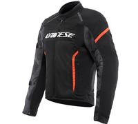 Motorcycle Jacket Man Dainese AIR FRAME 3 TEX Summer Black/Black/Red-Fluo