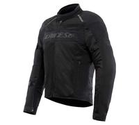 DAINESE - Air Frame 3 Tex Jacket, Summer Motorcycle Jacket with Detachable Windproof Lining, Man, Black/Black/Black, 62