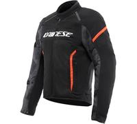 Motorcycle Jacket Man Dainese AIR FRAME 3 TEX Summer Black/Black/Red-Fluo