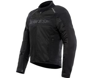 DAINESE - Air Frame 3 Tex Jacket, Summer Motorcycle Jacket with Detachable Windproof Lining, Man, Black/Black/Black, 46