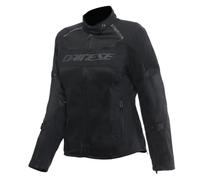 Dainese - Air Frame 3 Tex Jacket Wmn, Women's Summer Motorcycle Jacket, Breathable Mesh Inserts, Removable Wind Protection Lining, Protectors on Shoulders and Elbows, Black, 42
