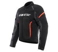 Dainese Air Frame 3 Tex Vented Summer Mesh Motorcycle Jacket P75 Black Red Fluo