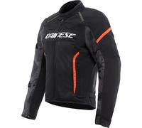 Dainese Air Frame 3 Textile Summer Motorcycle Motorbike Jacket - Black/Fluo Red