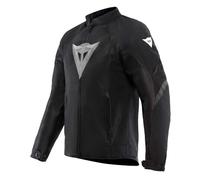 Dainese - Air Graphics Tex Jacket, Summer Motorcycle Jacket, Ventilated and Lightweight, with Soft Protectors on Shoulders and Elbows, Men, Black/White Diamond, 48