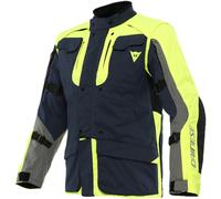 Dainese Alligator Tex Motorcycle Textile Jacket, blue-yellow, size 50 for Men