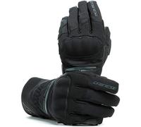 Dainese Aurora Lady D-Dry® Gloves, Short Leather Motorcycle Gloves, Women, Black/Black, S