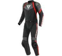 DAINESE AVRO 4 Lederkombi 2-Teiler schwarz-anthrazit-lava rot 54