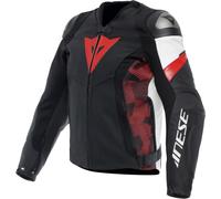 Jacket Pelle Man Dainese AVRO 5 Black/Red-Lava/White