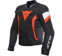 Dainese Avro 5 Motorcycle Textile Jacket, black-white-red, size 62 for Men