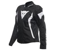 Dainese - Avro 5 Tex Jacket Wmn, Textile Motorcycle Jacket, with Protections, Women, Black/White/Black, 40