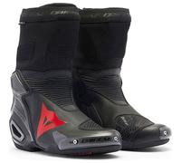 Dainese Axial 2 Air Motorcycle Motorbike Boots Black / Black / Fluo Red