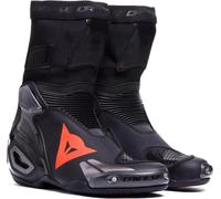 Motorcycle Boots Racing Man Dainese AXIAL 2 AIR Summer Black/Black/Red-Fluo