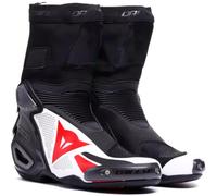 Motorcycle Boots Racing Man Dainese AXIAL 2 AIR Summer Black/White/Lava-Red