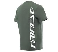 Dainese Big Logo T-Shirt, Short Sleeve, 100% Cotton, Men, Climbing Ivy/White, XS