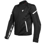 DAINESE BORA AIR TEX BLACK WHITE VENTED SUMMER MESH MOTORCYCLE MOTORBIKE JACKET