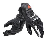 Dainese Ladies Carbon 4 Long leather Motorcycle Motorbike Gloves - Black / White