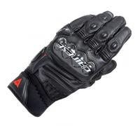 Dainese Carbon 4 Short Leather Motorcycle Motorbike Gloves - Black