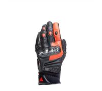 Dainese Carbon 4 Short Motorcycle Gloves Black Fluo Red