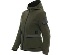 Dainese Centrale Absoluteshell Pro Ladies Motorcycle Hooded Textile Jacket Green