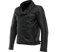 Dainese Chiodo Motorcycle Leather Jacket, black, size 48 for Men