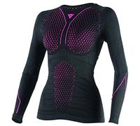 Dainese-D-CORE THERMO TEE LS LADY, Black/Fuchsia, Size XS/S