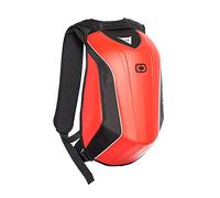 Dainese - D-Mach Travel Backpack, Mochila Moto de Viaje 22.2 L, Impermeable y Aerodinámica con Bolsillo para Ordenador Portátil, Mochila con Estructura Rígida, Protege de la Lluvia, Rojo