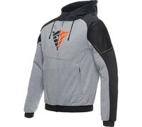 Dainese Daemon X Protective Hoodie Grey / Black / Fluo Red