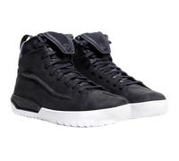 Dainese Metractive D-WP Shoes, Leather Waterproof Motorcycle Sneakers, Men, Black/White, 40