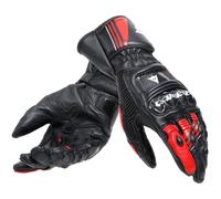 Dainese Druid 4 Black/Lava-Red/White Leather Gloves