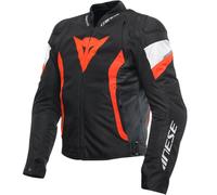 DAINESE DAINESE - Jacket Avro 5 Tex Black / Red-Fluo / White 46